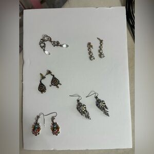 Chic Multicolor and Silver Women's Earrings Collection